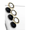 Mey İthalat®  Samsung Galaxy S24 FE Raze Metal Kamera Lens - Sarı