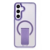 Mey İthalat®  Samsung Galaxy S24 Tork Magsafe Standlı Kapak - Derin Mor