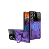 Mey İthalat®  Samsung Galaxy S24 Ultra Kılıf Joy Lens Standlı Kapak - Mor