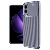 Mey İthalat®  Samsung Galaxy S25 Edge Kılıf Auto Focus Karbon Kapak - Lacivert