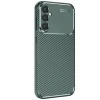 Mey İthalat®  Samsung Galaxy S25 Kılıf Auto Focus Karbon Kapak - Koyu Yeşil
