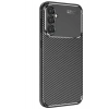 Mey İthalat®  Samsung Galaxy S25 Kılıf Auto Focus Karbon Kapak - Siyah