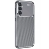 Mey İthalat®  Samsung Galaxy S25 Plus Kılıf Auto Focus Karbon Kapak - Gri
