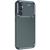 Mey İthalat®  Samsung Galaxy S25 Plus Kılıf Auto Focus Karbon Kapak - Koyu Yeşil