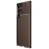 Mey İthalat®  Samsung Galaxy S25 Ultra Kılıf Auto Focus Karbon Kapak - Kahverengi
