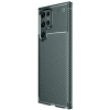 Mey İthalat®  Samsung Galaxy S25 Ultra Kılıf Auto Focus Karbon Kapak - Koyu Yeşil