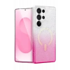 Mey İthalat®  Samsung Galaxy S25 Ultra Pummel Shiny Magsafe Kapak - Pembe