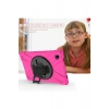 Mey İthalat®  Samsung Galaxy T220 Tab A7 Lite 8.7 Kılıf Amazing Tablet Kapak - Pembe