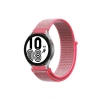 Mey İthalat®  Samsung Galaxy Watch 4 Hasırlı Cırtcırtlı Kordon - Pembe