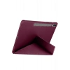 Mey İthalat®  Samsung Galaxy X610 Tab S9 FE Plus 12.4 Kılıf Kalemlikli Mars Tablet Kılıfı - Mürdüm