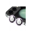 Mey İthalat®  Samsung Galaxy Z Flip 5 Valdez Metal Kamera Lens - Derin Mor