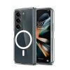 Mey İthalat®  Samsung Galaxy Z Fold 6 Kılıf Magneticsafe Şeffaf Silikon - Şeffaf
