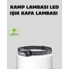 Mey İthalat® Şarjlı LED Kafa Feneri | 4 Modlu Akıllı Sensörlü Far | Su Geçirmez IPX5 Kamp ve Balıkçı Lambası