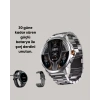 Mey İthalat® Şık Metal Kasa ve Değiştirilebilir Kordonlarla SW80 Smartwatch