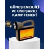 Mey İthalat® Solar Alev Lambası – Kamp, Bahçe ve Dış Mekan İçin