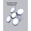 Mey İthalat® Solar Güneş Enerjili ve USB Şarjlı 5 Kanatlı LED Kamp Lambası