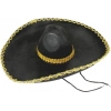 Mey İthalat®  Sombrero Meksika Şapkası Mariachi Altın Şeritli Yetişkin Boy