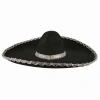 Mey İthalat®  Sombrero Meksika Şapkası Mariachi Gümüş Şeritli Yetişkin Boy