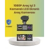 Mey İthalat® TA-01 2.0 İnç Ekranlı 3 Kanallı Araç Kamerası