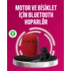 Mey İthalat® Taşınabilir Bluetooth Hoparlör Suya Dayanıklı Kumaş Kaplama