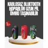 Mey İthalat® Taşınabilir Şarjlı Bluetooth Hoparlör Güçlü Bas