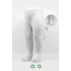 Mey İthalat®   Tekli Ekose Kabartma Penye Külotlu Çorap BS50105 Beyaz