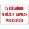 Mey İthalat® Temizlik Düzen Uyarı Levhası 25x35 KOD:1202