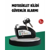 Mey İthalat® Titreşim Sensörlü Alarm Disk Kilidi Motosiklet Scooter Bisiklet