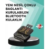 Mey İthalat® Type-C Girişli Bluetooth Kulaklık – Uzun Bekleme Süresi