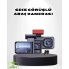 Mey İthalat® Üç Kameralı Dash Cam 170° Geniş Açılı Full HD Gece Görüşlü