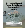 Mey İthalat® umuşak Kıllı Estetik Tasarımlı 13lü Makyaj Fırçası Seti Günlük ve Profesyonel Kullanım