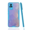 Mey İthalat®  Vivo V21e Kılıf Platin Silikon - Mavi