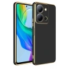 Mey İthalat®  Vivo Y36 Kılıf Volet Silikon - Siyah