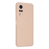 Mey İthalat®  Vivo Y53S Kılıf Nano içi Kadife Silikon - Pudra