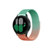 Mey İthalat®  Watch 20mm Metal Mıknatıslı Kordon - Turuncu-Yeşil