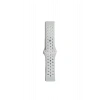 Mey İthalat®  Watch 20mm Spor Delikli Kordon - Gri-Beyaz