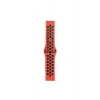 Mey İthalat®  Watch 20mm Spor Delikli Kordon - Kırmızı-Siyah
