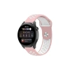 Mey İthalat®  Watch 22mm Spor Delikli Kordon - Pembe-Beyaz