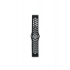 Mey İthalat®  Watch 22mm Spor Delikli Kordon - Siyah-Beyaz