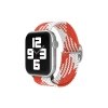Mey İthalat®  Watch 22mm Star Kordon - Beyaz-Kırmızı