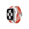 Mey İthalat®  Watch 22mm Star Kordon - Beyaz-Kırmızı