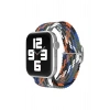 Mey İthalat®  Watch 22mm Star Kordon - Gri-Turuncu