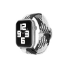 Mey İthalat®  Watch 22mm Star Kordon - Siyah-Beyaz