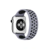 Mey İthalat®   Watch 38mm Ayarlı Delikli Silikon Kordon - Gri-Siyah