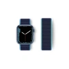 Mey İthalat®   Watch 38mm Hasırlı Cırtcırtlı Kordon - Mavi-Lacivert