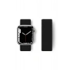 Mey İthalat®   Watch 38mm Hasırlı Cırtcırtlı Kordon - Siyah