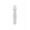 Mey İthalat®   Watch 38mm KR408 Çizgili Silikon Kordon - Beyaz