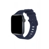 Mey İthalat®   Watch 38mm KR408 Çizgili Silikon Kordon - Lacivert