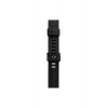Mey İthalat®   Watch 38mm KR408 Çizgili Silikon Kordon - Siyah