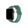 Mey İthalat®   Watch 38mm KR408 Çizgili Silikon Kordon - Yeşil